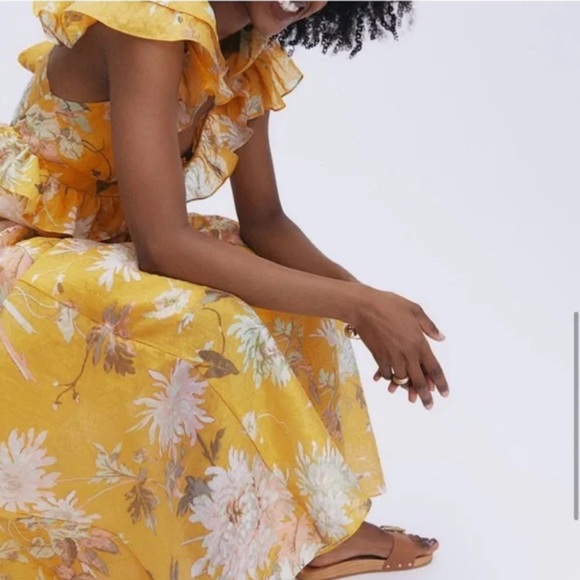 H&M Lyocell-Blend Flounced Dress - Picture 2 of 8